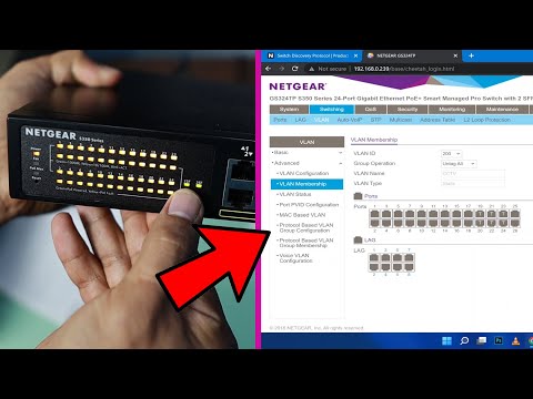 Netgear Smart Managed Switch [24-Port Gigabit Ethernet PoE+] VLAN Configuration