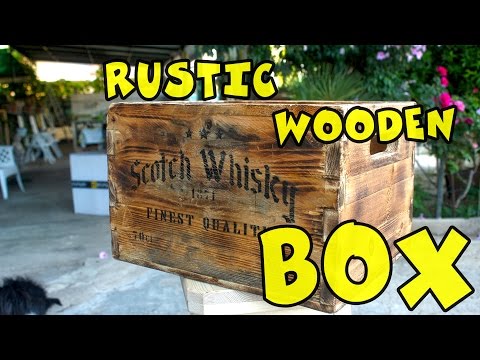 Rustic wooden box (Wooden crate -Vecchia cassa di legno)