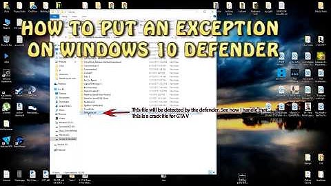 How to add an exception in Windows 10 Defender