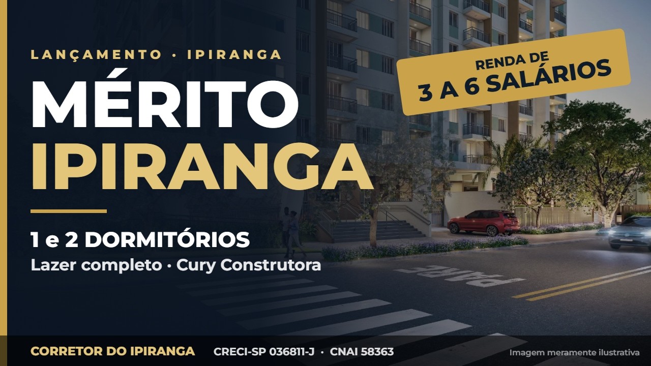Vídeo do Mérito Ipiranga, lançamento da Cury no Ipiranga, apresentado pelo Corretor do Ipiranga