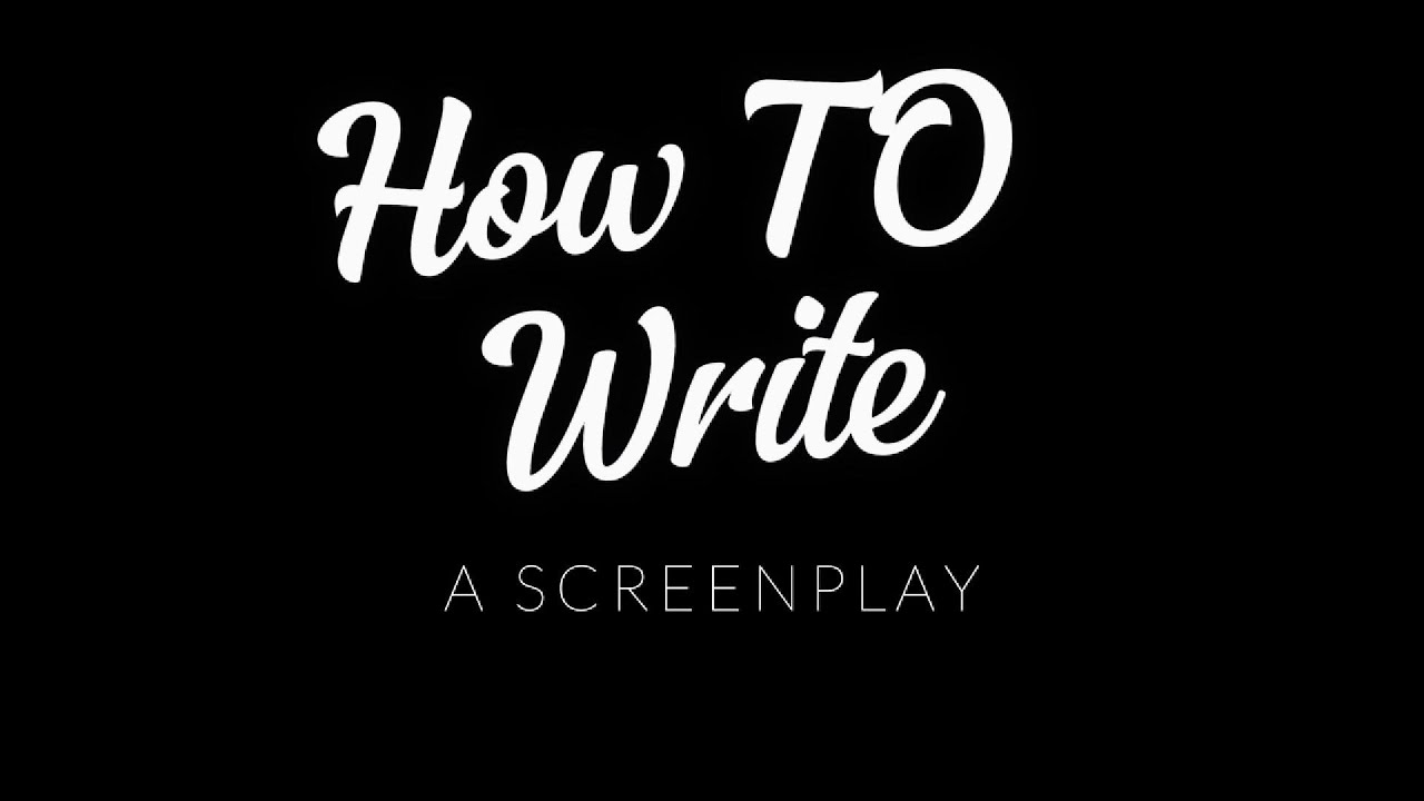 How To Write A Screenplay (Ft Inception)