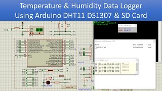 Temperature & Humidity Data Logger Using #Arduino #DHT11 #DS1307 #SD Card #PlatformIO