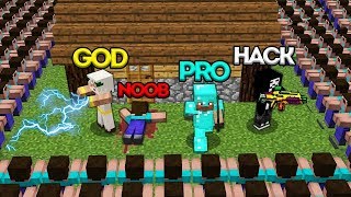 Minecraft Battle: NOOB vs PRO vs HACKER vs GOD: NOOB APOCALYPSE in Minecraft CHALLENGE \/ Animation