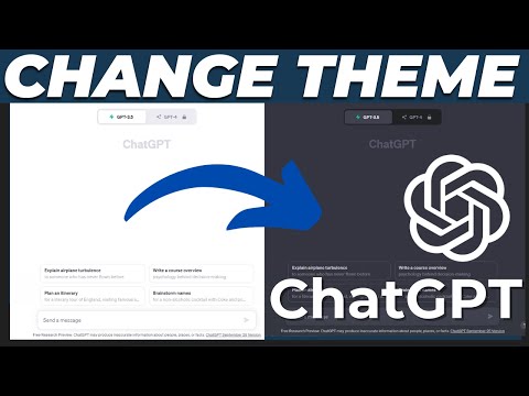 How to change color theme in ChatGPT | Switch dark and light modes