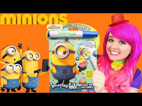 Coloring Minions Magic Reveal Ink Coloring Book | Imagine Ink Marker