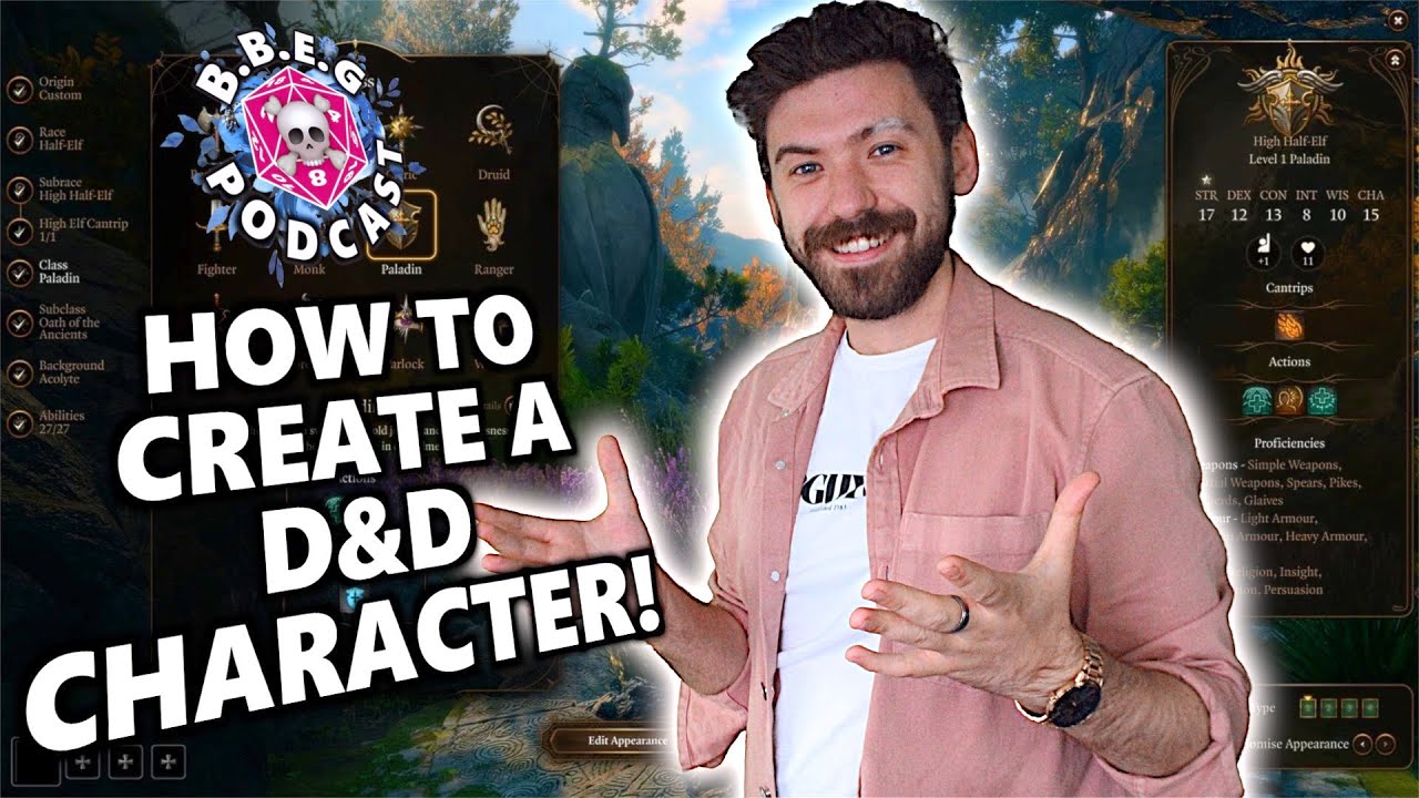 How to create YOUR first D&D Character! || The BBEG Podcast Recap - YouTube
