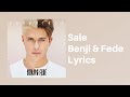 Sale - Benji &amp; Fede Ft. Shari (Lyrics) 🎵