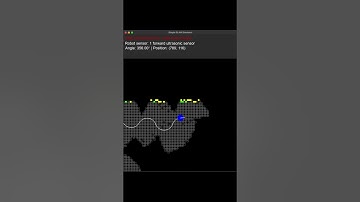 Simple SLAM Simulator - Single Ultrasonic Sensor