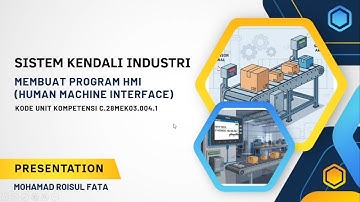 Pemrograman HMI NB7W TW01B dengan PLC CP2E untuk memantau sistem conveyor sederhana
