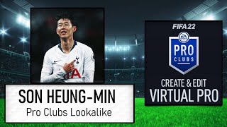 FIFA 22 - How to Create Son Heung Min - Pro Clubs Lookalike