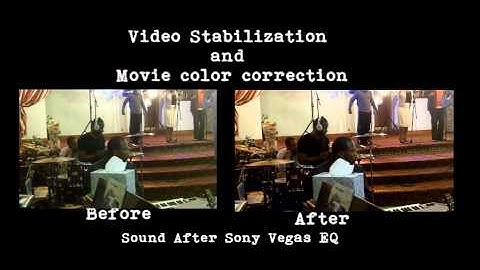 Virtualdub Deshaker Before and After w/ Sony Vegas EQ and Movie Color Correction
