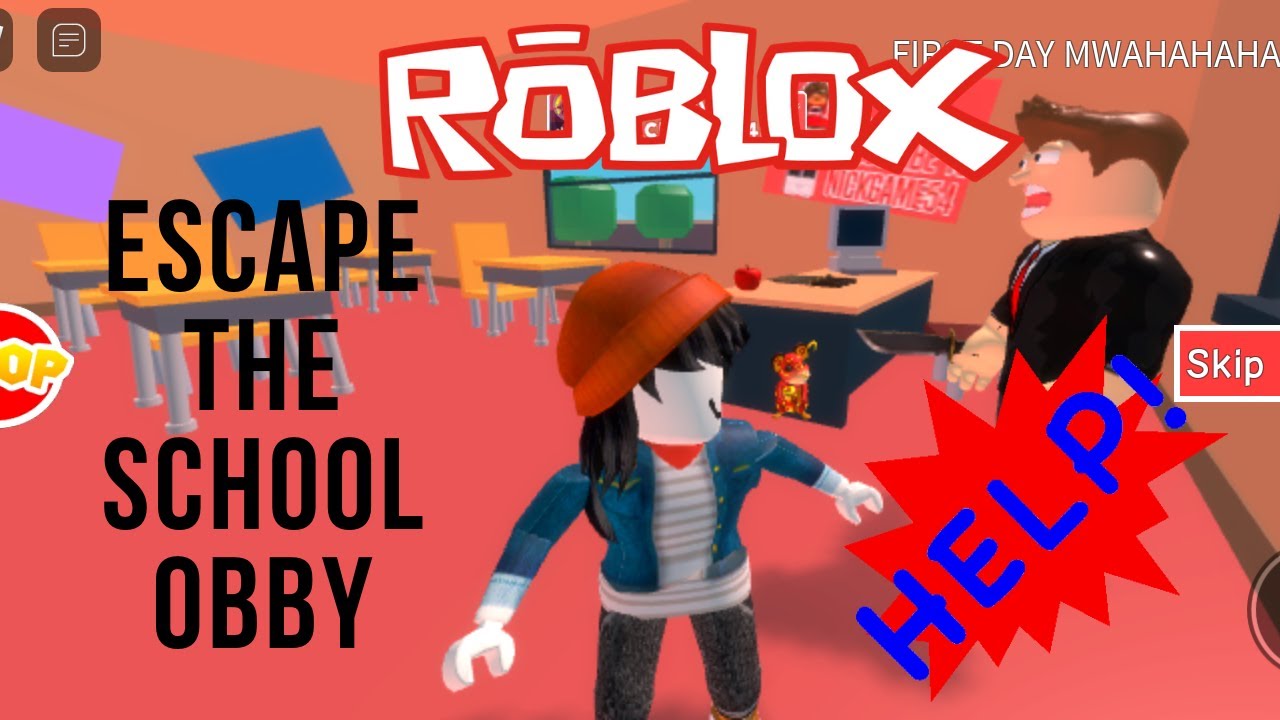ROBLOX ESCAPE THE SCHOOL OBBY - YouTube