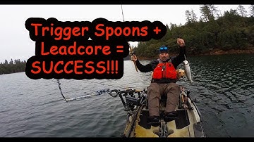 Trigger Spoons + Leadcore = TROUT TROLLING SUCCESS!