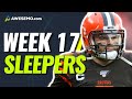 WEEK 17 SLEEPER PICKS FOR NFL DFS ON DRAFTKINGS + FANDUEL 1/2/21