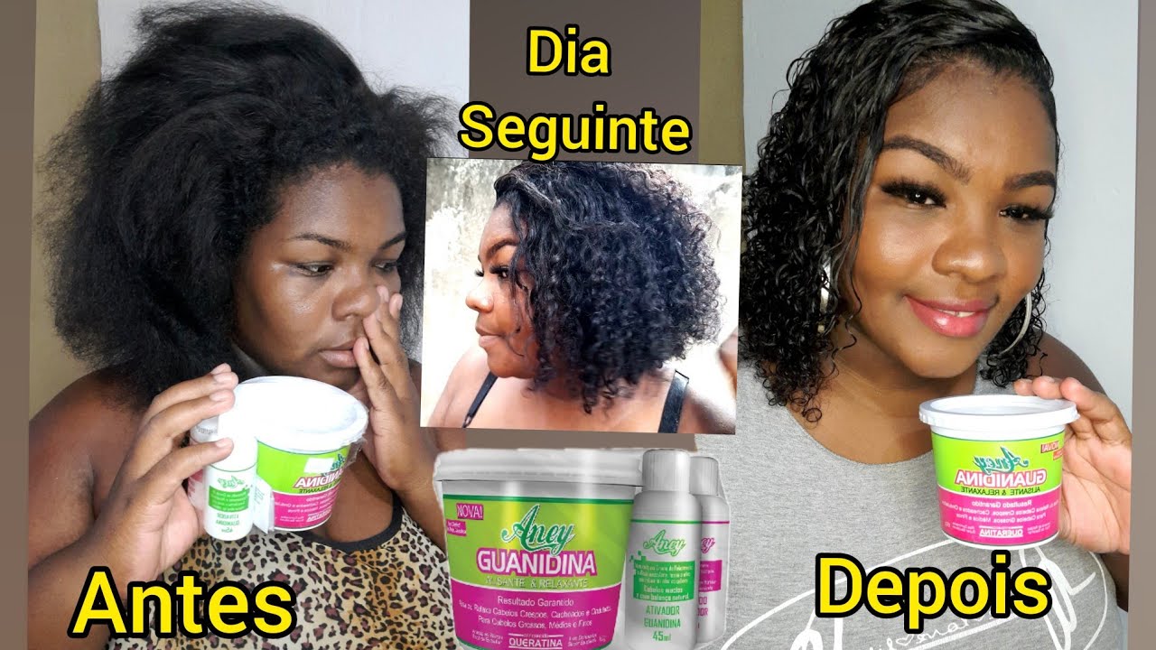 Relaxei meu cabelo crespo com Guanidina Aney | Guanidina Aney