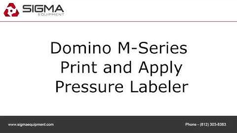 Domino M-Series Print and Apply Pressure Labeler