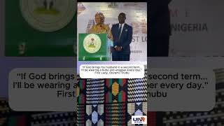 “If God brings my husband in a second term...I'll be wearing a buba and wrapper Akwete every day.”