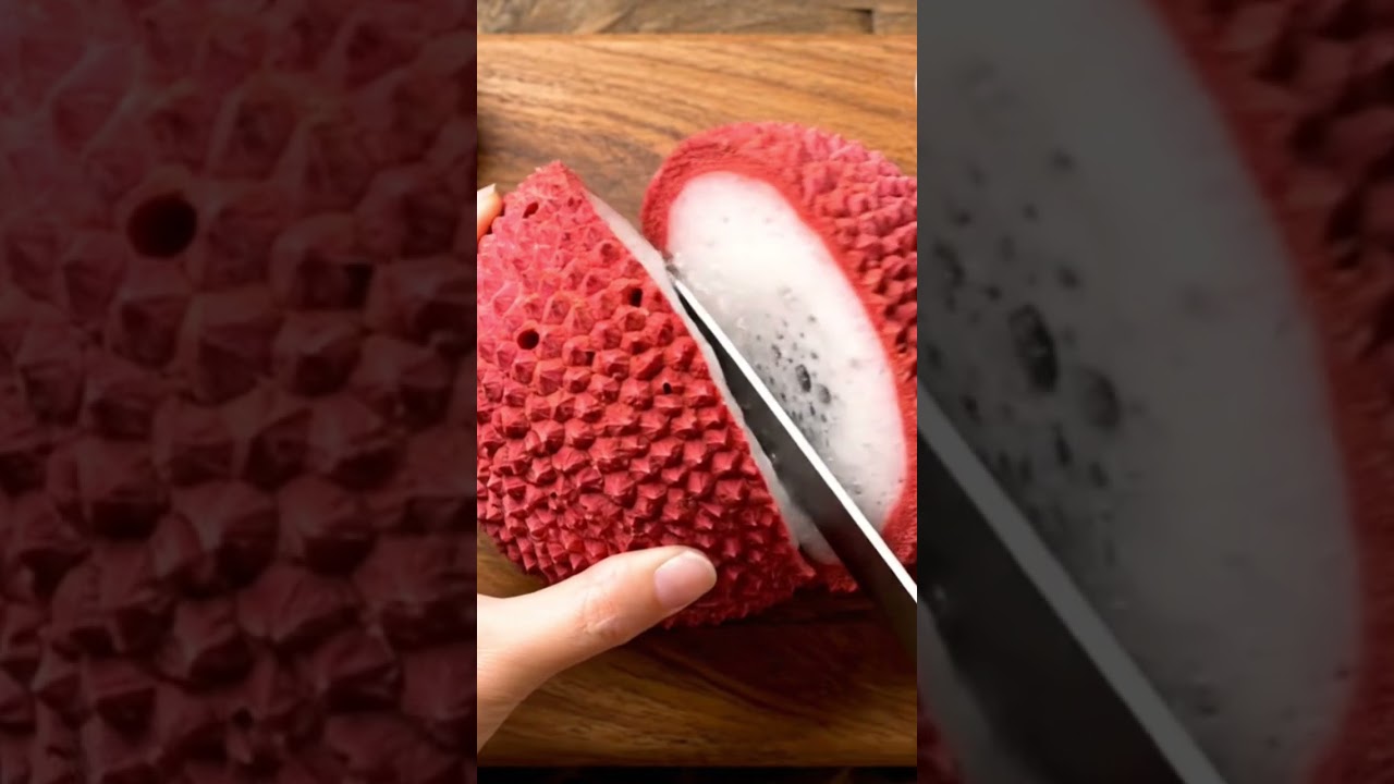 Unbelievable lychee slicing ASMR 