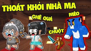 SAMMY CÙNG MÈO SIMMY THỬ THÁCH 24H THOÁT KHỎI NGÔI NHÀ MÈO CHUỘT MA ÁM SIÊU KINH DỊ TRONG MINI WORLD