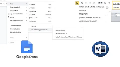 Como colocar todas as letras maiúsculas na planilha Google?