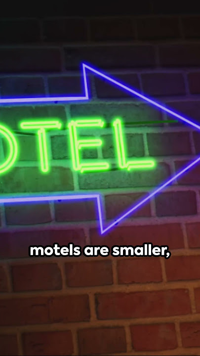 Difference Between Hotels And Motels 🤔