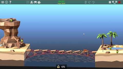 Poly Bridge 2 Challenge Levels : Level 4-06 Solution