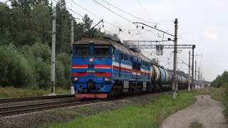 Train videos. Freight trains in Russia - 92.