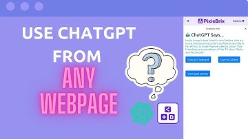 Use ChatGPT from any webpage with this tool