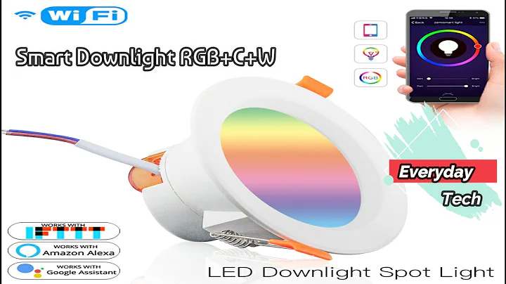 LED Smart RGB+C+W Downlight 7W works with Alexa & Google Home