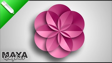 How to create digital flower in coreldraw | Flower design | Coreldraw tutorial