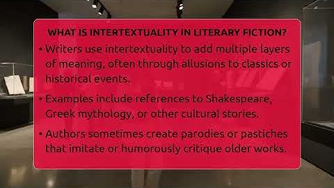 What Is Intertextuality In Literary Fiction? - Tales And Texts