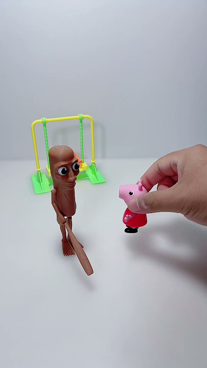 ASMR unboxing toys wooden man and pig playing hide and seek.#asmr #toys #funny