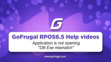 Application is not opening due to DB Exe Mismatch