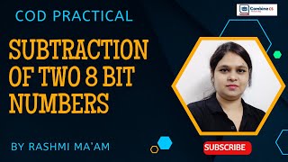 Subtraction of two 8 bit numbers in GNU/SIM 8085 Simulator | by Rashmi Ma'am