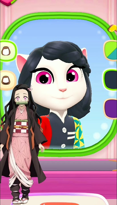 #Nezuko Kamado makeover by my talking angela 2💗✨@Angelacosplay9 #demonslayer #cosplay #shorts