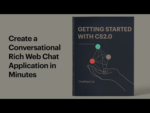 Create a Conversational Rich Web Chat Application in Minutes