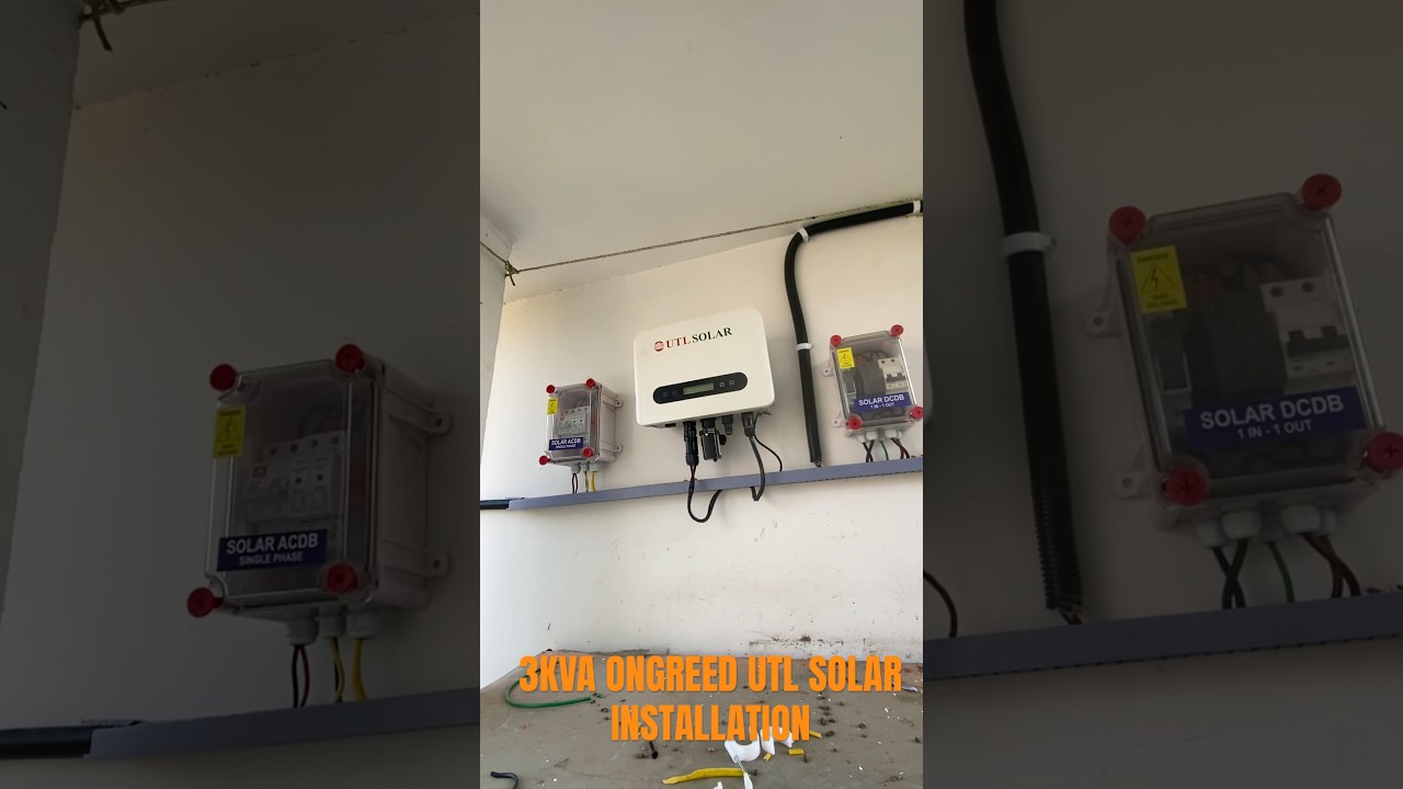 3 KVA ONGREED UTL SOLAR INSTALLATION        