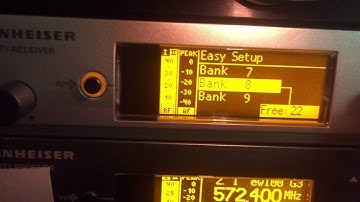 Using Easy Setup on Sennheiser G3 EW Series Wireless Mic