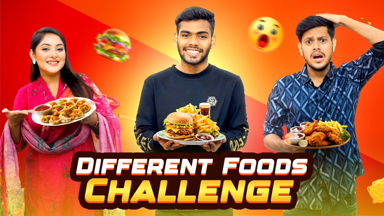 কাঁচা মাছ খেয়ে আমার অবস্থা খারপ হয়ে গেলো |  DIFFRENT FOODS CHALLENGE | Rakib Hossain | Ontora Jahan