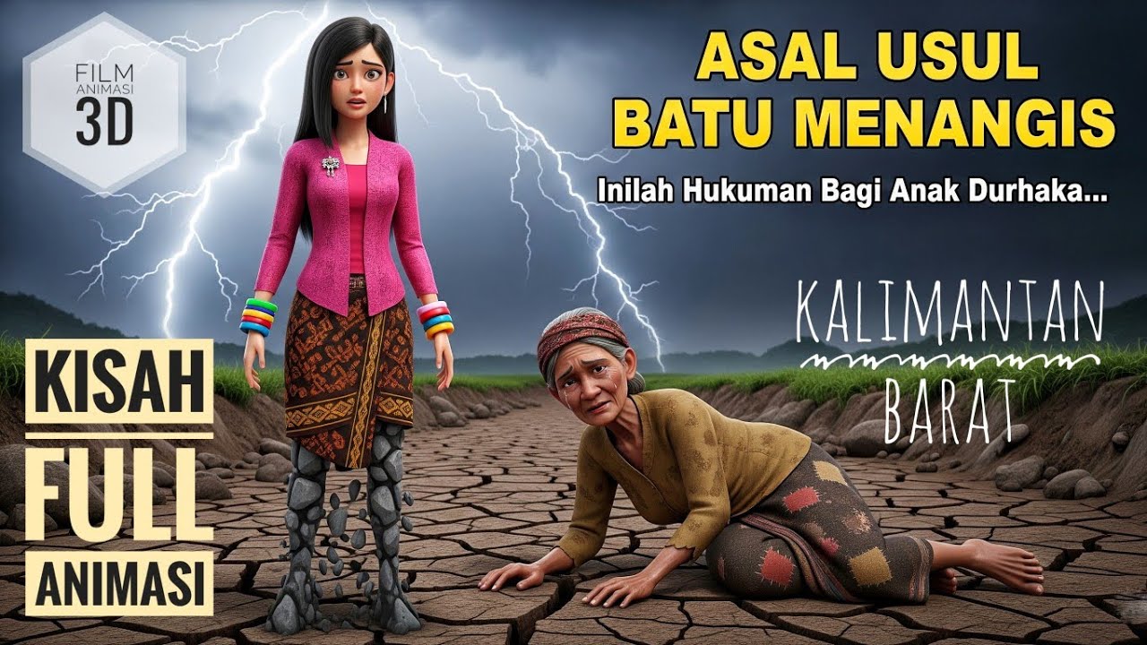 Asal Usul Batu Menangis: Cerita Rakyat Kalimantan Barat | Hukuman Mengerikan (Film Animasi 3D)