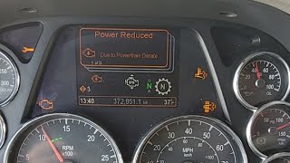 DPF Derate & Powertrain Derate On 2019 Peterbuilt