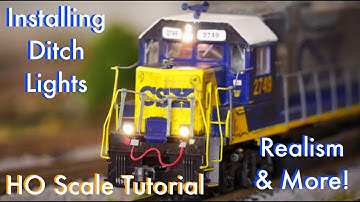 Installing Ditch Lights on an HO Scale Locomotive