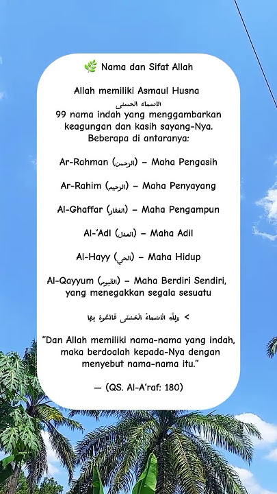 The Names and Attributes of God