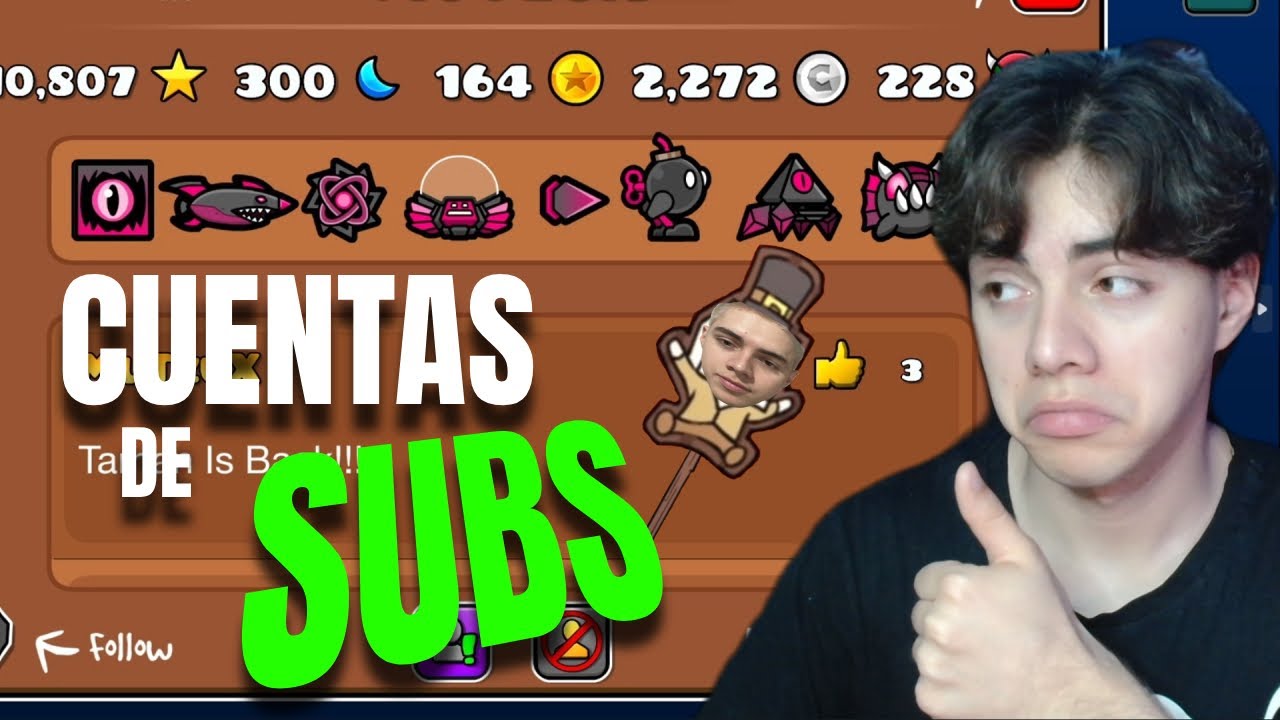 CALIFICANDO CUENTAS DE SUSCRIPTORES | Geometry Dash