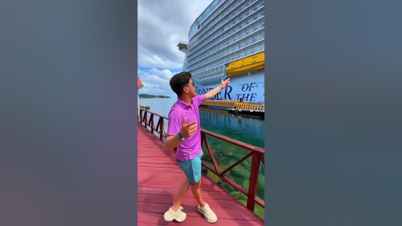 The world’s largest cruise ship, Wonder of the Seas! #shorts￼