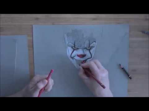 Drawing Pennywise with Arteza - IT Chapter Two 
