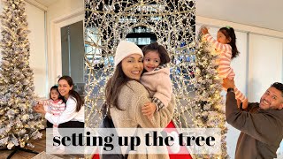 SETTING UP OUR CHRISTMAS TREE VLOG! | TrinaDuhra