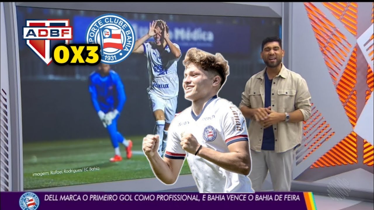 Globo Esporte BA - Dell marca o primeiro gol como profissional, e Bahia vence o Bahia de feira