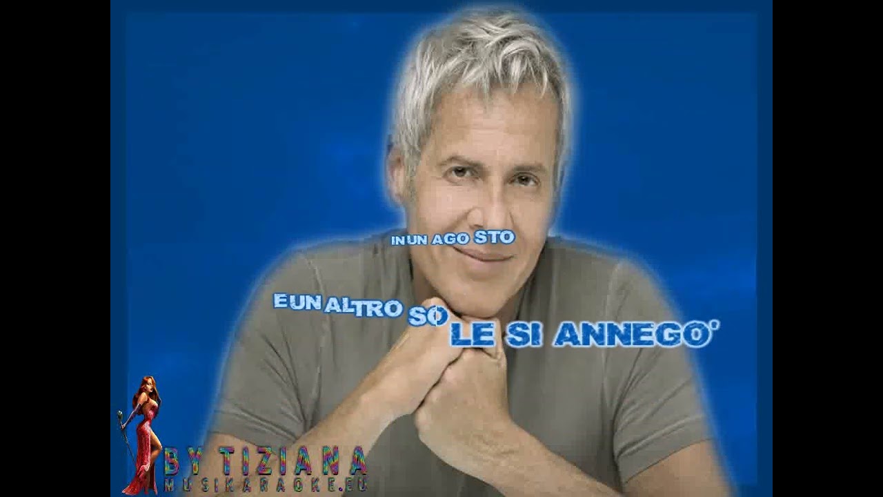 Claudio Baglioni - Io dal mare (karaoke - fair use)