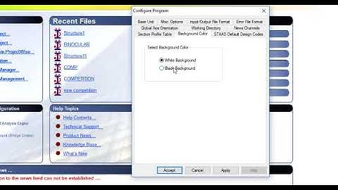 Staad Pro for beginners (episode 1). Configuration of Staad Pro.